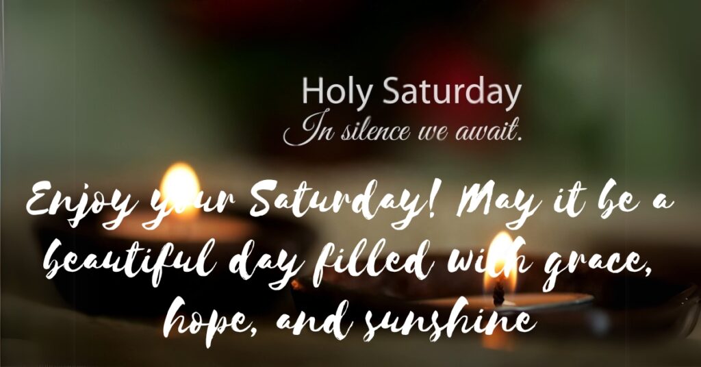 saturday blessings with candle light