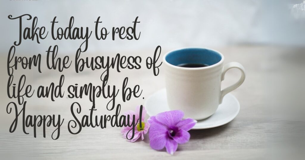 saturday wish with purple flower