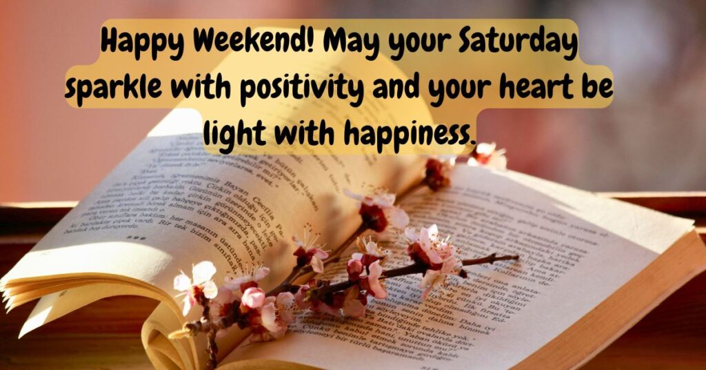 saturday blessing with book