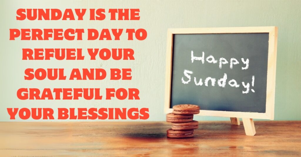 sunday wish with blackboard