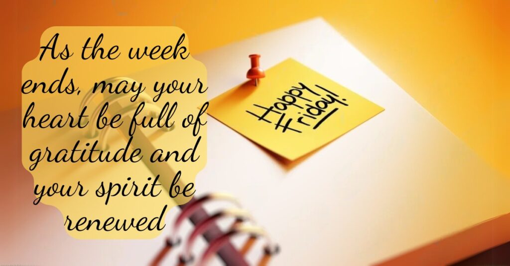 friday blessings and prayers yellow background