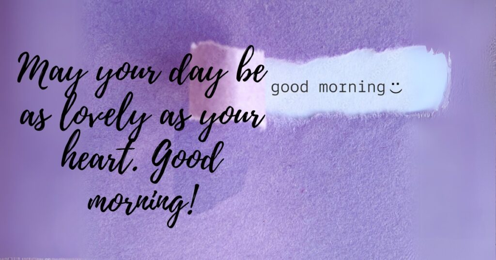 good morning blessings purple background