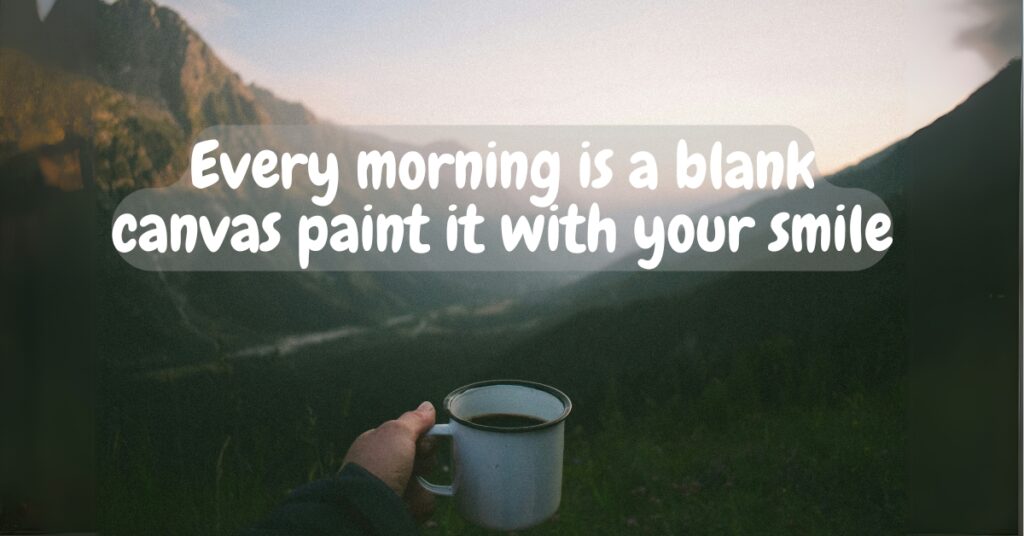 good morning quote green forest