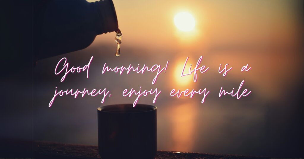 good morning quote yellow sun