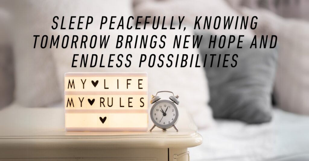 good night quote clock