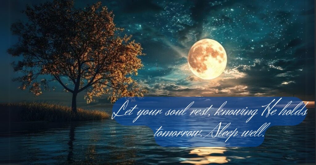 good night quote moon