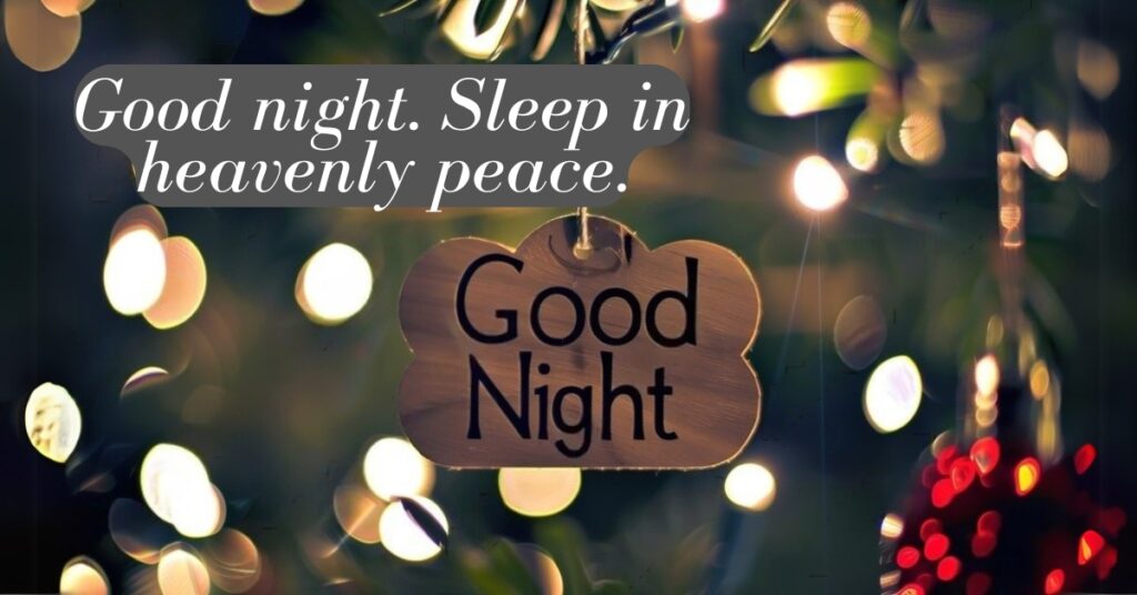good night with blessings heavenly place