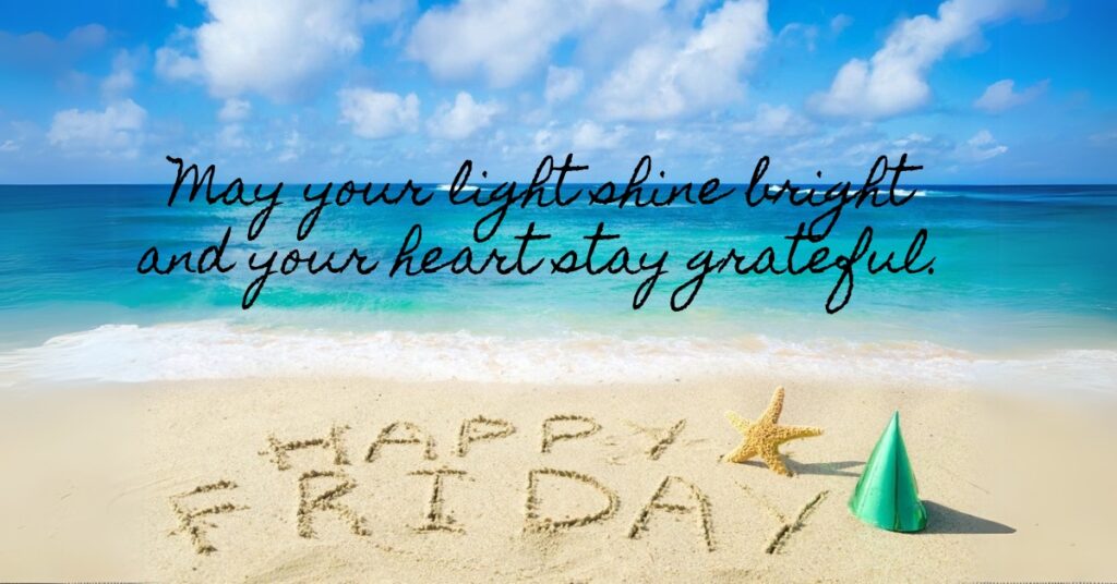 happy friday images beach with blue sky