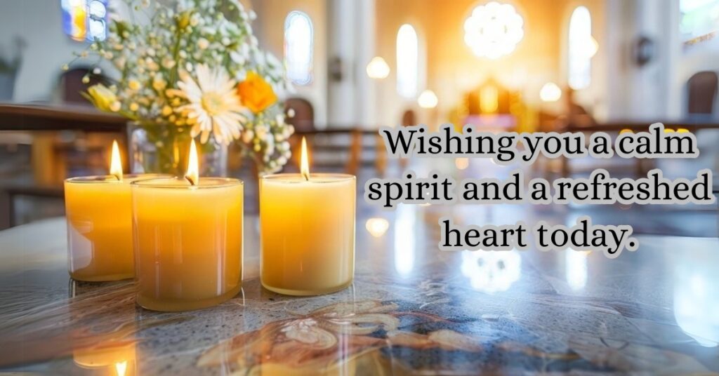 happy friday images with candles and mirror