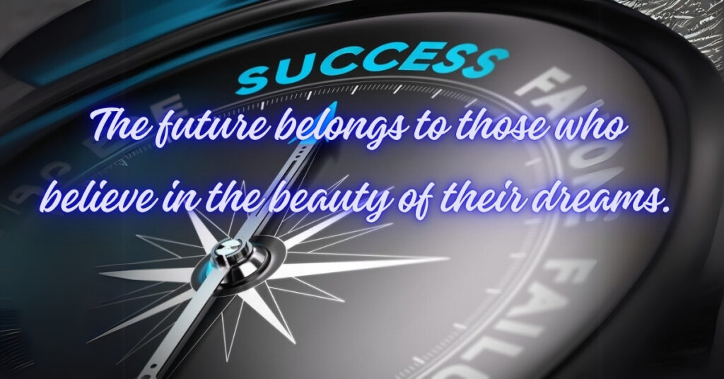 good night motivational quote dream big